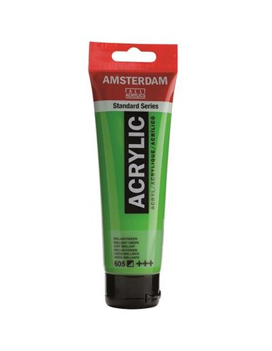 Talens amsterdam ακρυλικό χρώμα 605 brilliant green 120ml