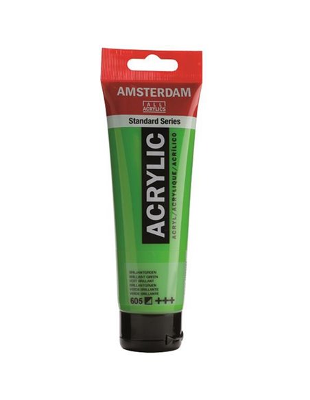 Talens amsterdam ακρυλικό χρώμα 605 brilliant green 120ml