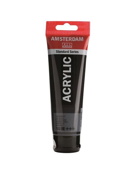 Talens amsterdam ακρυλικό χρώμα 702 lamp black  120ml