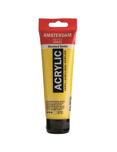 Talens amsterdam ακρυλικό χρώμα 272 transp. yellow M 120ml
