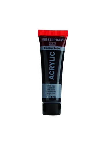 Talens amsterdam ακρυλικό χρώμα 735 oxide black 120ml