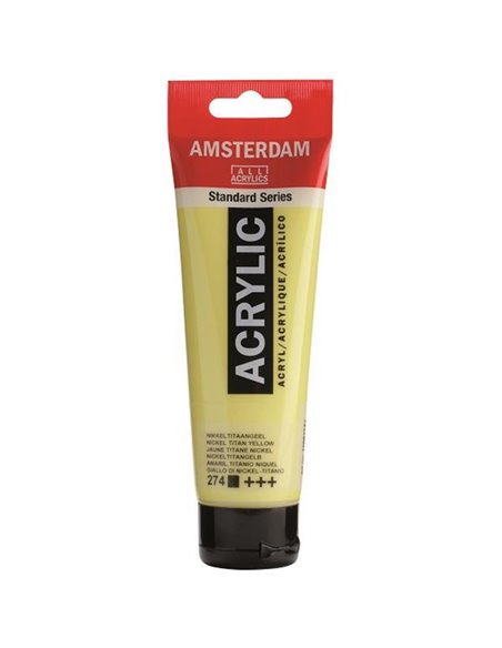 Talens amsterdam ακρυλικό χρώμα 274 nick.titan.yellow 120ml