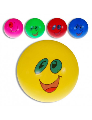 Μπάλα πλαστική φατσούλες διάφορα χρώματα