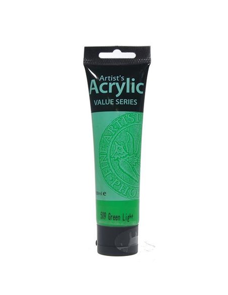Phoenix ακρυλικό χρώμα 509 green light 100ml, σωληνάριο 100ml