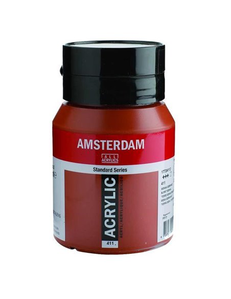 Talens amsterdam ακρυλικό χρώμα 411 burnt sienna 500ml