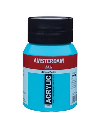 Talens amsterdam ακρυλικό χρώμα 522 turquoise blue 500ml
