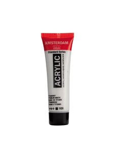 Talens amsterdam ακρυλικό χρώμα 105 titanium white120ml