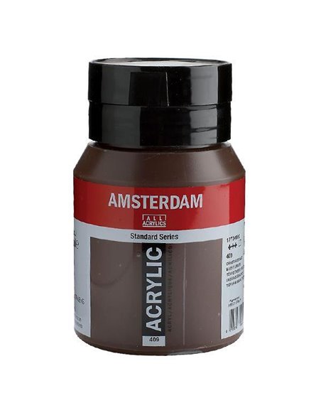 Talens amsterdam ακρυλικό χρώμα 409 burnt umber 500ml