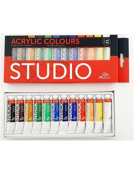 Ακρυλικά χρώματα 12τεμ. x 12ml