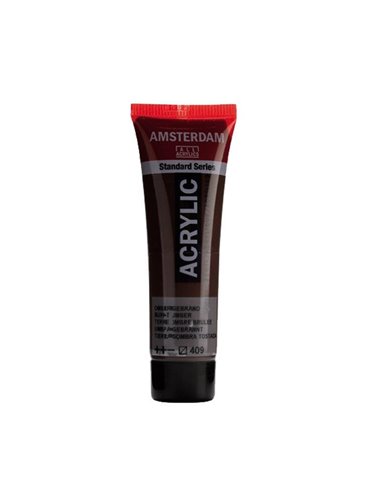 Talens amsterdam ακρυλικό χρώμα 409 burnt umber 120ml