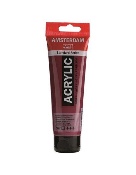Talens amsterdam ακρυλικό χρώμα 567 perm. red violet 120ml