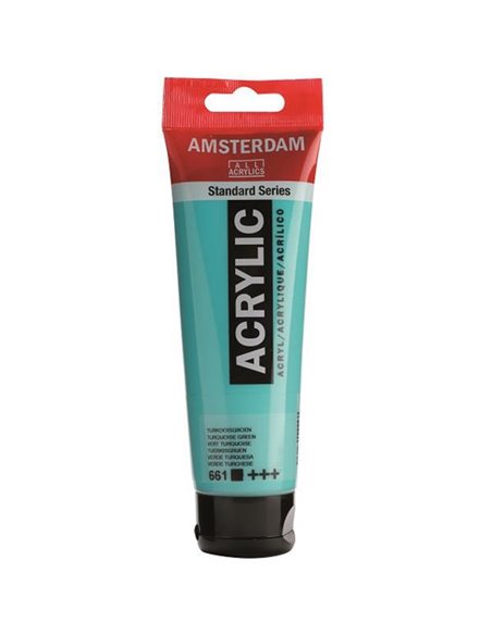 Talens amsterdam ακρυλικό χρώμα 661 turquoise green 120ml