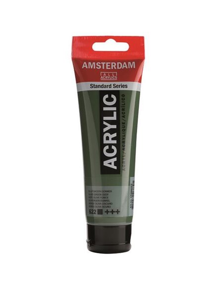 Talens amsterdam ακρυλικό χρώμα 622 olive green D 120ml