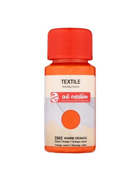Talens χρώμα textile 2502 warm orange 50ml