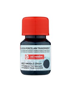 Talens χρώμα glass/porcelain transparent 6023 emerald green 30ml