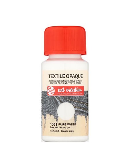 Talens χρώμα textile opaque 1001 pure white 50ml
