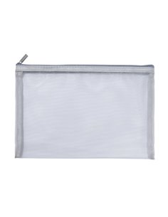 Comix τσαντάκι PVC πλέγμα με φερμουάρ Α5 κοκτέηλ Υ16,5x23εκ.