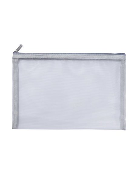 Comix τσαντάκι PVC πλέγμα με φερμουάρ Α5 κοκτέηλ Υ16,5x23εκ.