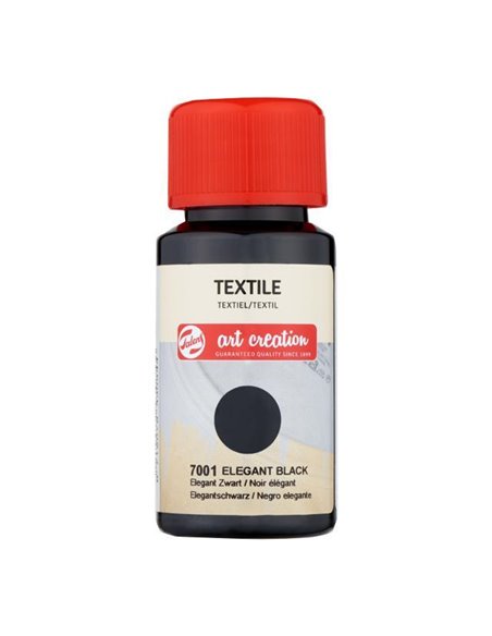 Talens χρώμα textile 7001 elegant black 50ml