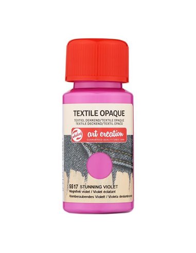 Talens χρώμα textile opaque 5517 stunning violet 50ml