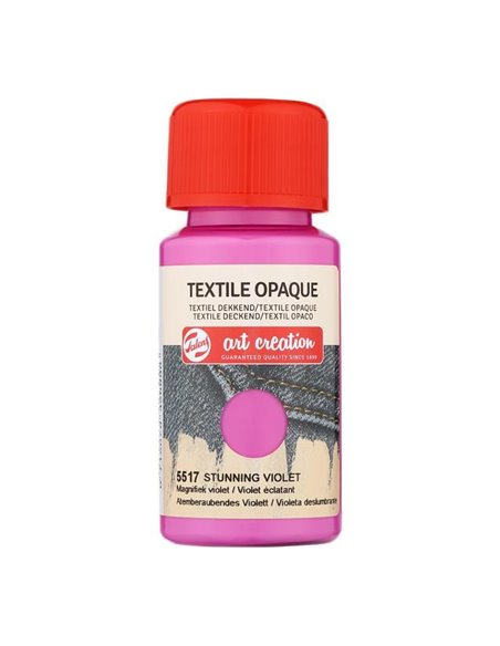 Talens χρώμα textile opaque 5517 stunning violet 50ml