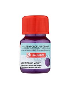 Talens χρώμα glass/porcelain opaque 8203 metal violet 30ml