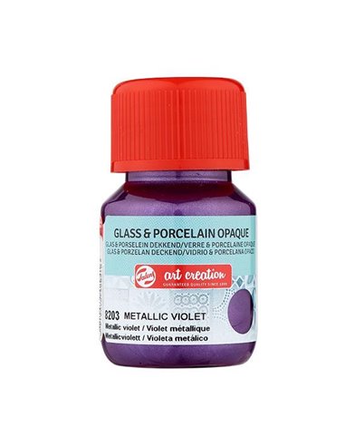 Talens χρώμα glass/porcelain opaque 8203 metal violet 30ml