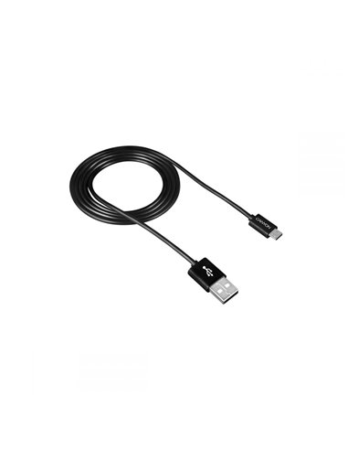 Canyon Simple Sync Charge Cable Micro USB - USB 2.0, Black, 1m - CNE-USBM1B