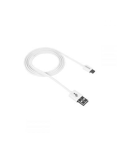 Canyon Simple Sync Charge Cable Micro USB - USB 2.0, White, 1m - CNE-USBM1W