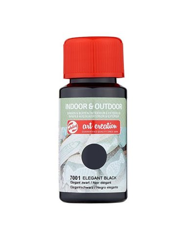 Talens χρώμα indoor/outdoor 7001 elegant black 50ml