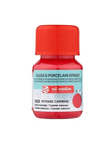 Talens χρώμα glass/porcelain opaque 3025 interference carmine 30ml