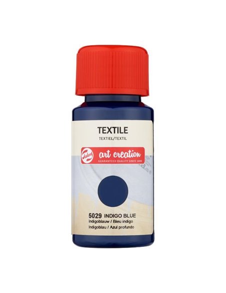 Talens χρώμα textile 5029 indigo blue 50ml
