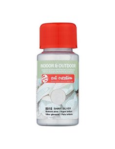 Talens χρώμα indoor/outdoor 8015 shiny silver 50ml
