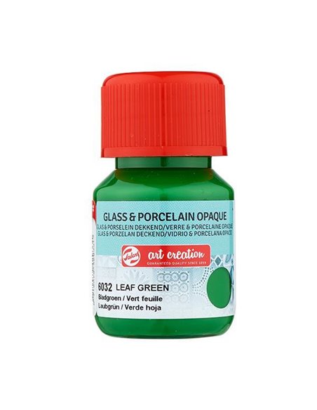 Talens χρώμα glass/porcelain opaque 6032 leaf green 30ml