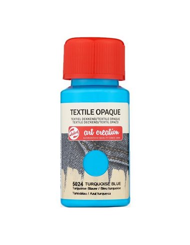Talens χρώμα textile opaque 5024 turquoise blue 50ml