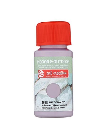 Talens χρώμα indoor/outdoor 5518 misty mauve 50 ml