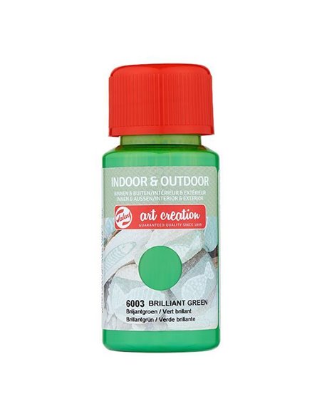 Talens χρώμα indoor/outdoor 6003 brilliant green 50ml