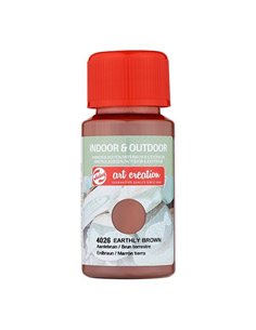 Talens χρώμα indoor/outdoor 4026 earthly brown 50ml