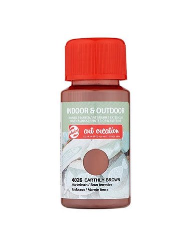 Talens χρώμα indoor/outdoor 4026 earthly brown 50ml