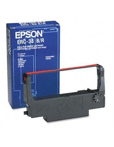 Ribbon Epson C43S015376 ERC-38 Black,Red