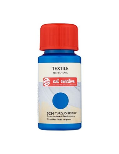 Talens χρώμα textile 5024 turquoise blue 50ml