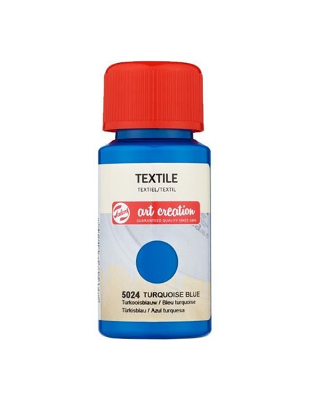 Talens χρώμα textile 5024 turquoise blue 50ml
