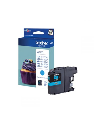 Ink Brother LC-123C Cyan - 0,6k