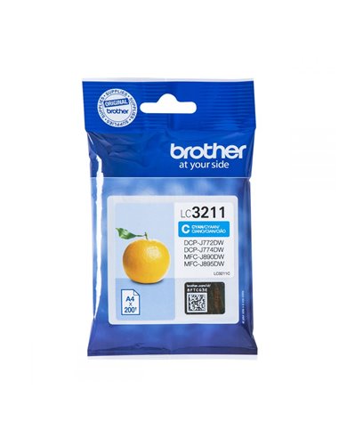 Ink Brother LC-3211C Cyan SC - 0,2k
