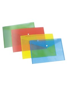 Φάκελος με κουμπί Α4 4 χρώματα Υ32x24εκ.
