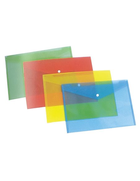 Φάκελος με κουμπί Α4 4 χρώματα Υ32x24εκ.