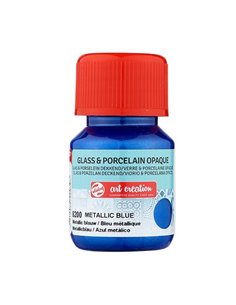 Talens χρώμα glass/porcelain opaque 8200 metal blue 30ml