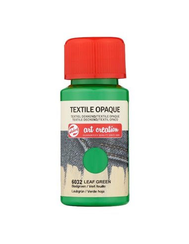 Talens χρώμα textile opaque 6032 leaf green 50ml