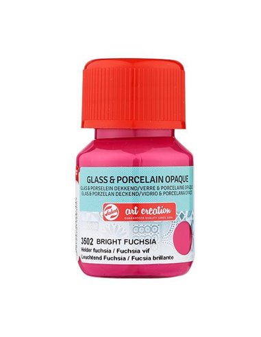 Talens χρώμα glass/porcelain opaque 3502 bright fuchsia 30ml
