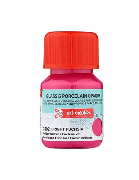 Talens χρώμα glass/porcelain opaque 3502 bright fuchsia 30ml